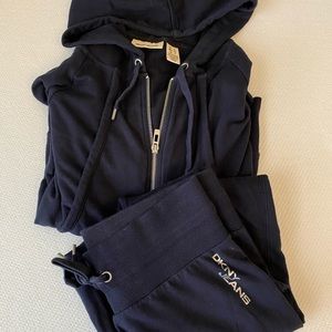 DKNY Jeans Sweat Suit Lounge Set Pants Hoodie